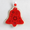 New Fashion Popular Decoração de Natal Red Wooden Small Hang Decoration